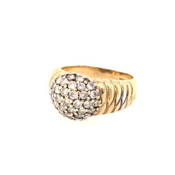 Pre Owned 9ct Diamond Cluster Ring ZX41